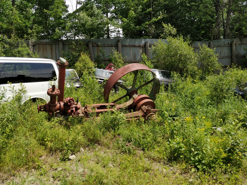 maybe the oldest piece in the yard..